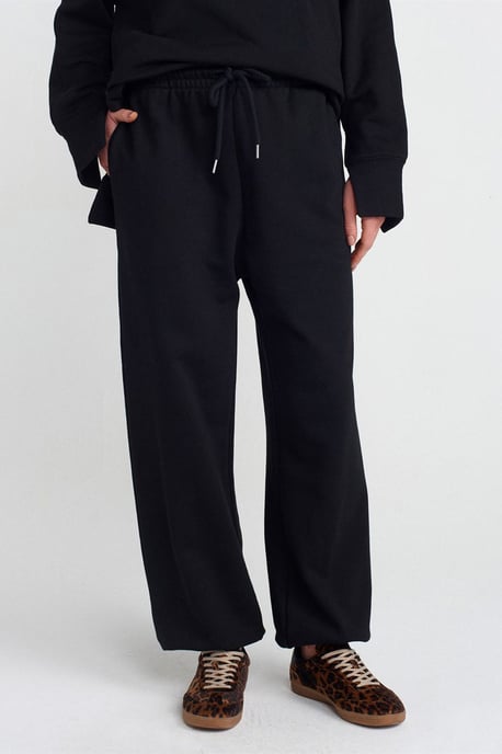 Damen Fleece-Jogginghose mit weitem Bein - Image 3