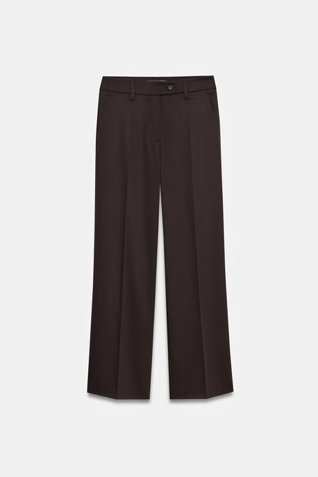 Weite Hose mit mittlerem Bund aus Gewebe - Image 5