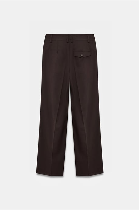Weite Hose mit mittlerem Bund aus Gewebe - Image 6
