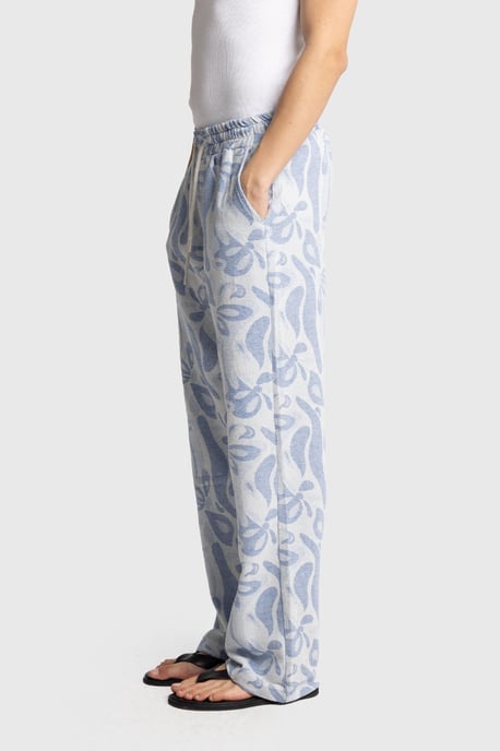 Herren Baumwoll Blumenmuster Strickhose - Image 4