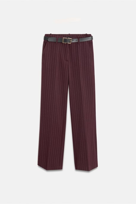Gestreifte, taillierte Damen-Hosen im geraden Schnitt - Image 6