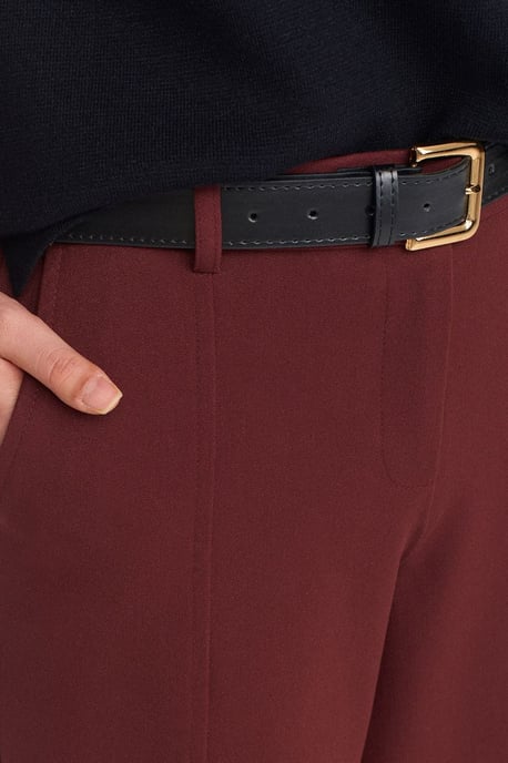 Damen Capri-Hosen mit Gürtel und geradem Bein - Image 4