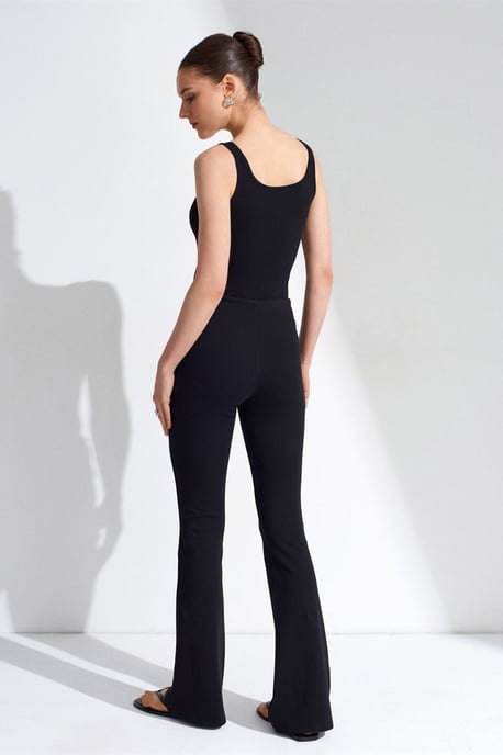 Hüfthoches Schlagjersey-Hose mit Kordelzug - Image 2