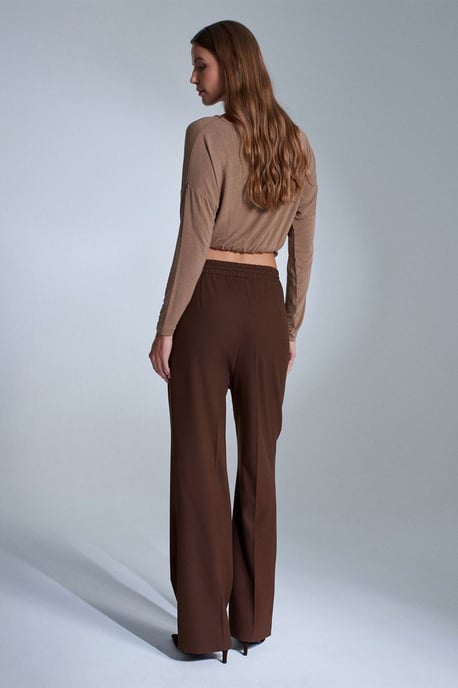 Damen gerade geschnittene Crepe-Hosen - Image 3