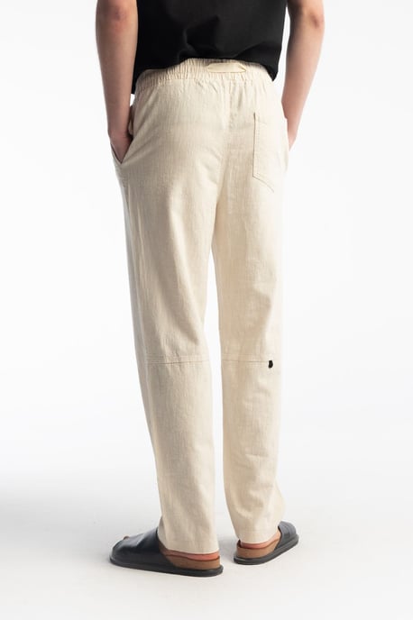 Gerade geschnittene Hose mit Kordelzugbund - Image 3