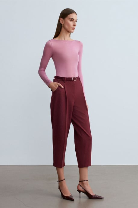 Gürtel-Capri-Zigarettenhose - Image 2