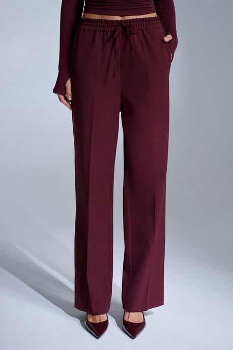 Damen gerade Schnitt Crepe-Hosen - Image 1