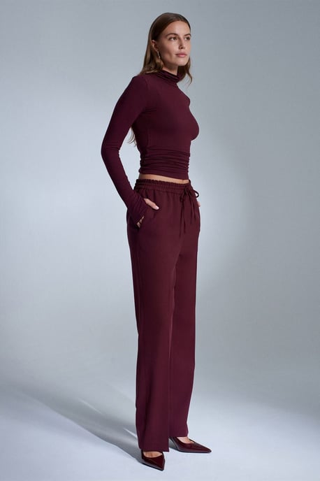 Damen gerade Schnitt Crepe-Hosen - Image 2