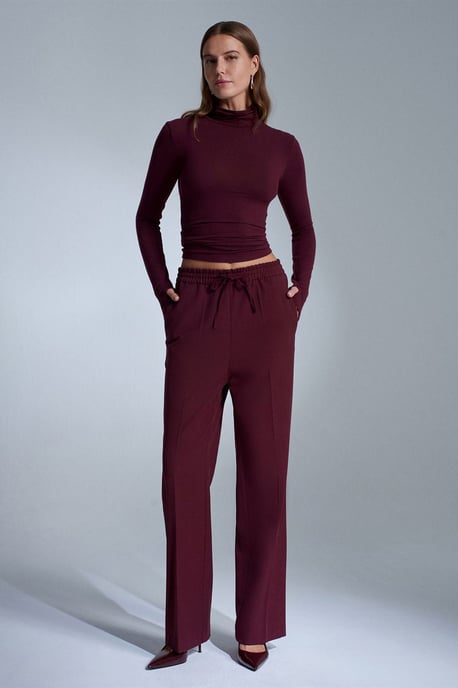 Damen gerade Schnitt Crepe-Hosen - Image 4