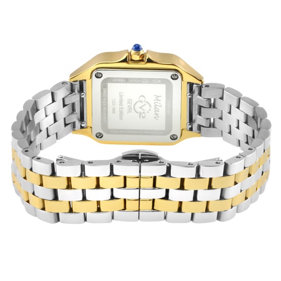 GV2 Milan Frauen Malachit Zifferblatt, zwei getönten SS/IPYG Armbanduhr - Image 2