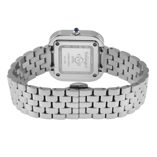 GV2 Bellagio Damenuhr Swiss Made Diamond, silber-weisses Zifferblatt, 316L Edelstahlarmband - Image 2