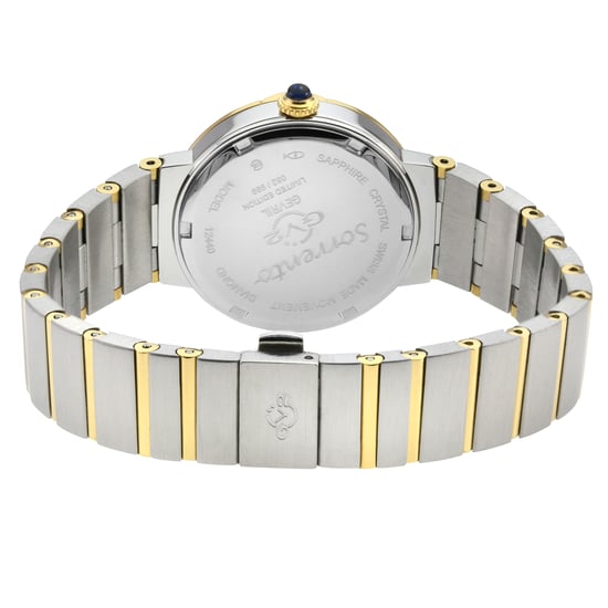GV2 Women's Sorrento Diamond sWiss Quartz Schwarz MOP Zifferblatt, Uhr - Image 2