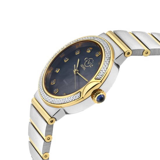 GV2 Women's Sorrento Diamond sWiss Quartz Schwarz MOP Zifferblatt, Uhr - Image 3