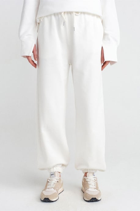Damen Fleece-Jogginghose mit weitem Bein - Image 3