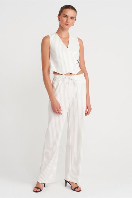 Damen Weite Streifenhose - Image 1