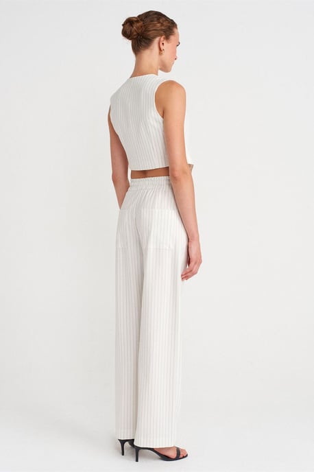 Damen Weite Streifenhose - Image 2