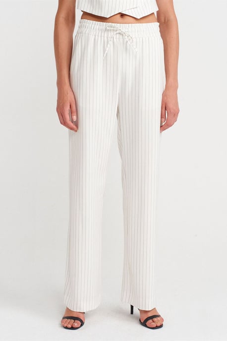 Damen Weite Streifenhose - Image 4