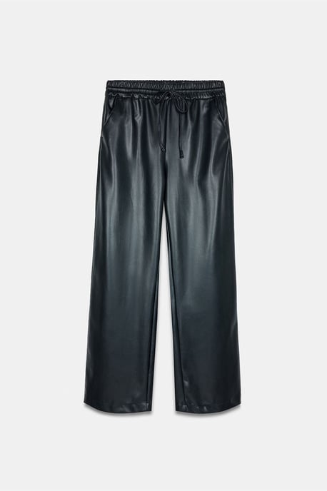 Damenweite Kunstlederhose - Image 4