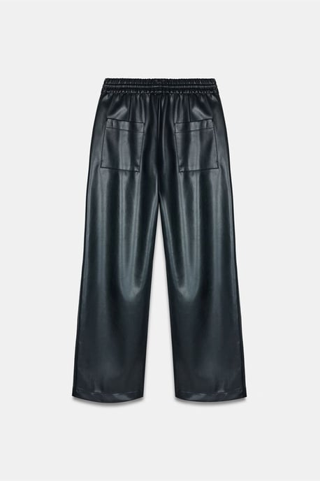 Damenweite Kunstlederhose - Image 5