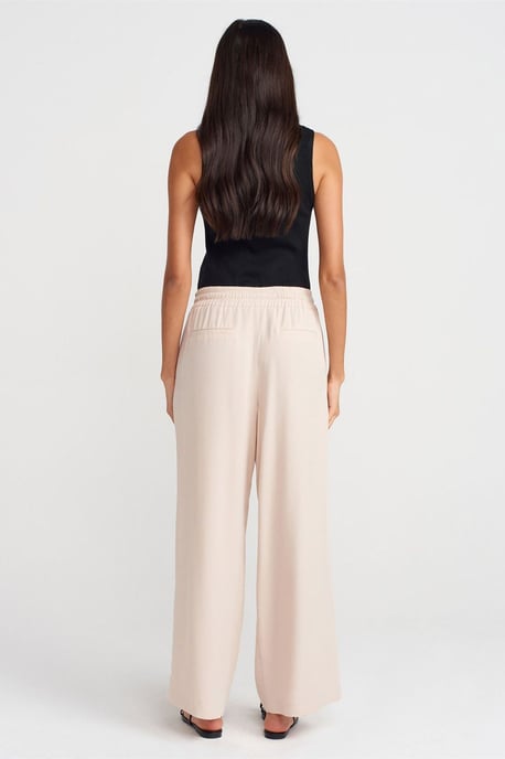 Tencel Weite Hose mit Kordelzugbund - Image 2