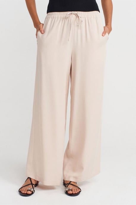 Tencel Weite Hose mit Kordelzugbund - Image 4