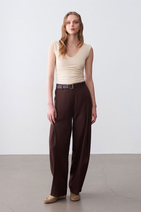 Faltenrockweite Hose - Image 1