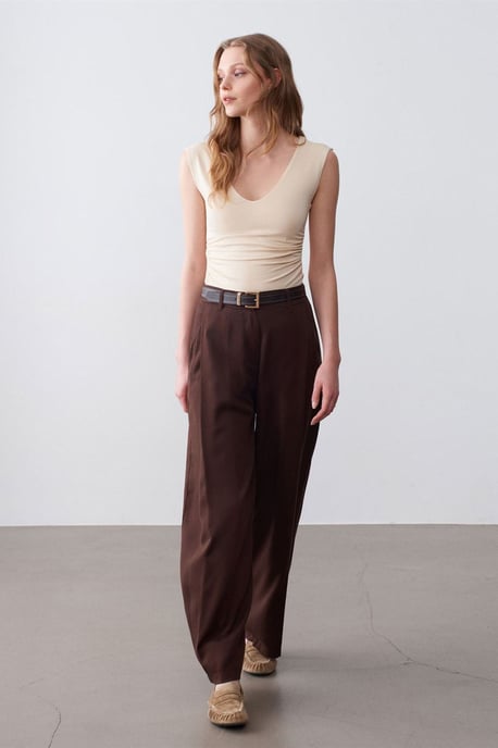 Faltenrockweite Hose - Image 4