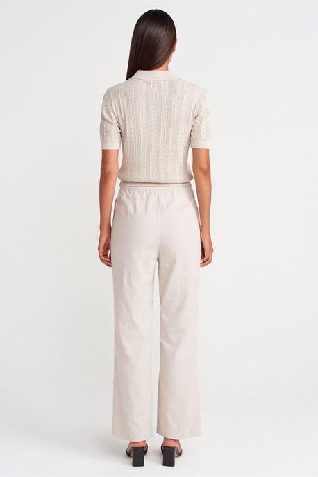 Weite Tencel-Hose mit Kordelzugbund - Image 2