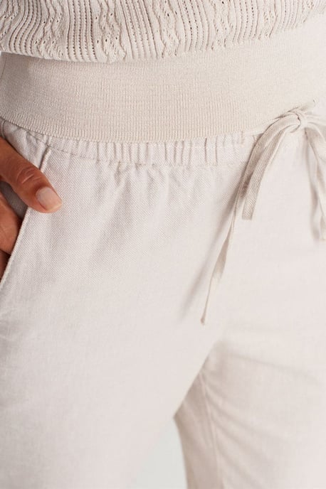 Weite Tencel-Hose mit Kordelzugbund - Image 3