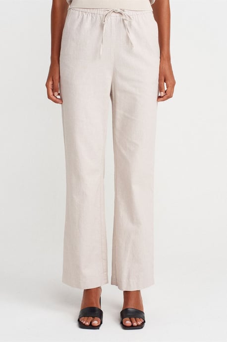Weite Tencel-Hose mit Kordelzugbund - Image 4