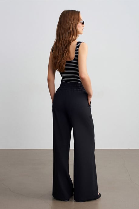 Damen weitgeschnittene Krepp-Hosen - Image 2