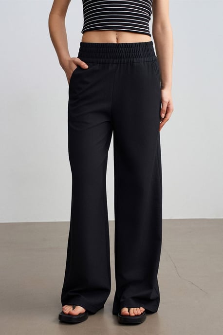 Damen weitgeschnittene Krepp-Hosen - Image 3