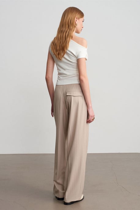 Gestreifte Weite Palazzo-Hose - Image 2