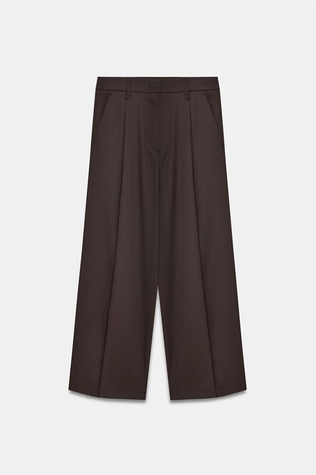 Hochtaillierte weite Crepe-Hose - Image 5