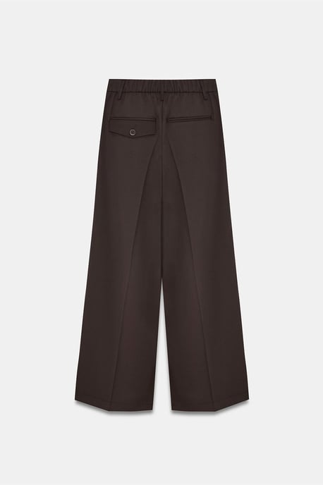 Hochtaillierte weite Crepe-Hose - Image 6