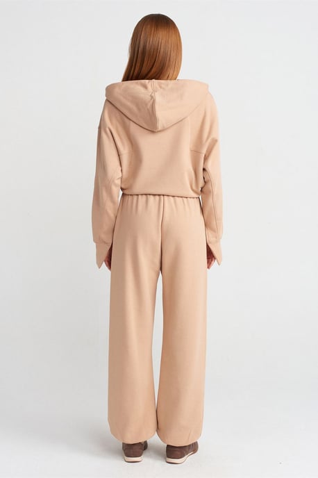 Damen Fleece-Jogginghose mit weitem Bein - Image 2