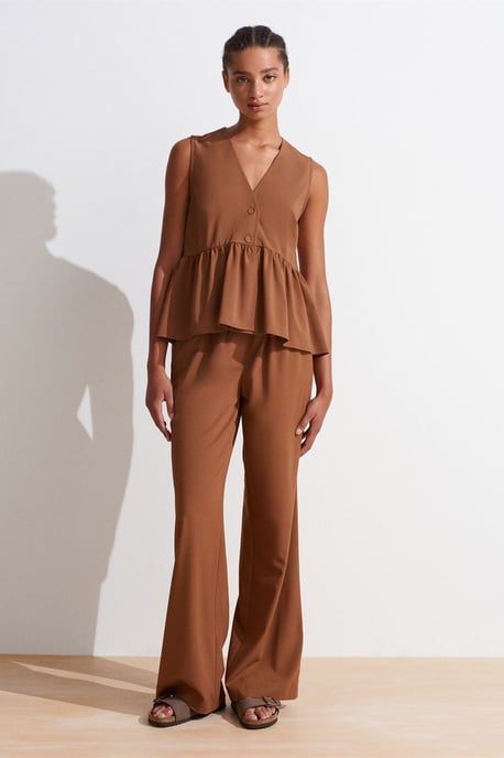 Damen Jersey-Hosen mit weitem Bein - Image 1