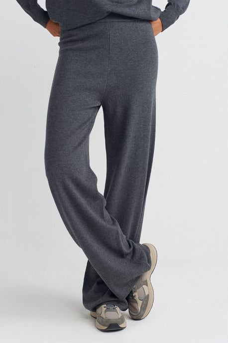 Damen weit geschnittene Lurex-Strickhose - Image 3