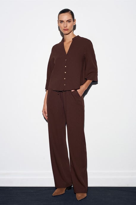 Damen Weite-Crepe-Hosen - Image 1