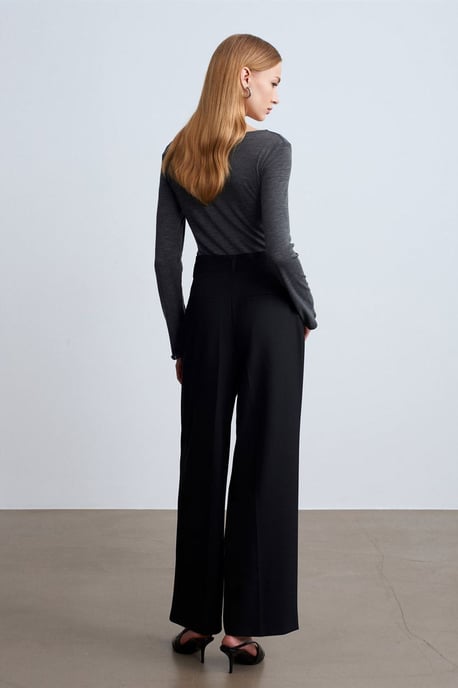 Damen Crepe-Hosen mit weitem Bein - Image 2