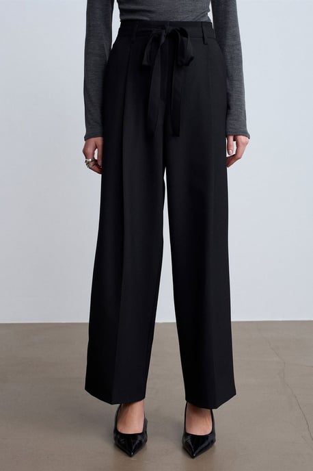 Damen Crepe-Hosen mit weitem Bein - Image 3