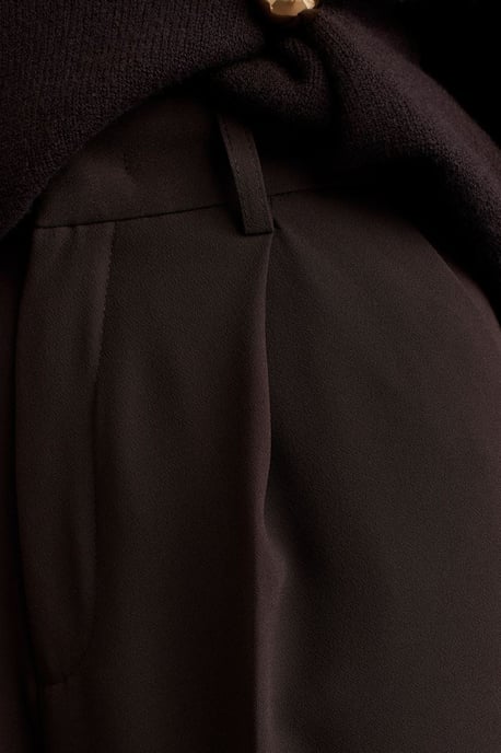 Hochtaillierte weite Crepe-Hose - Image 4