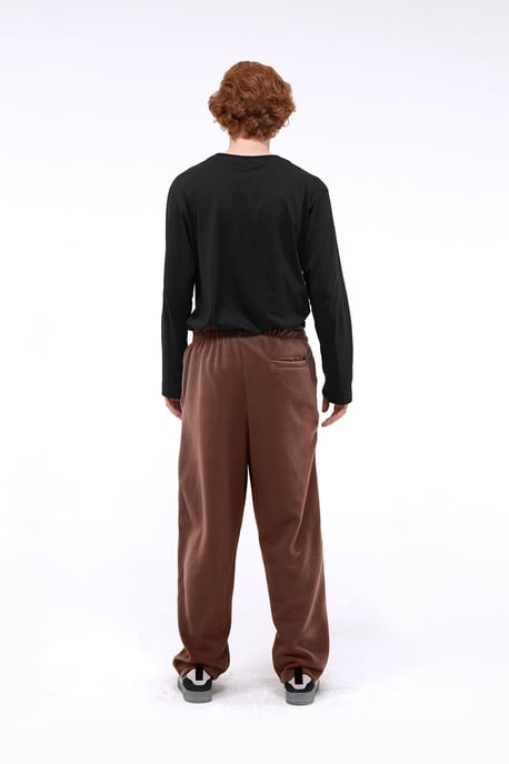 Herren Relaxed Fit Weite Beinform Pull-On-Hosen - Image 3