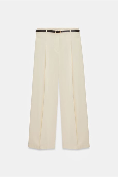 Damenweite Crepe-Hose mit Gürtel - Image 5