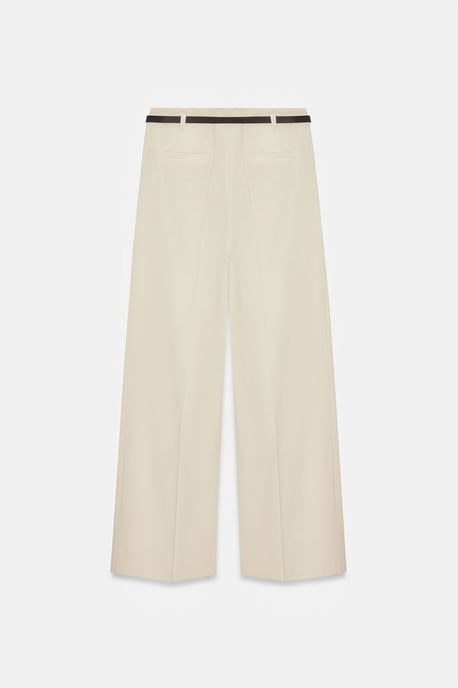 Damenweite Crepe-Hose mit Gürtel - Image 6