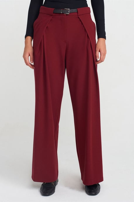 Frauen weite Crepe-Hose mit Gürtel - Image 3