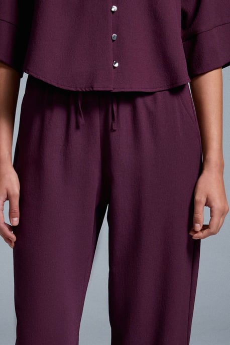 Damen weit geschnittene Crepe-Hosen - Image 4