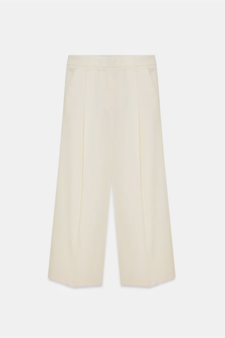 Hochtaillierte weite Crepe-Hose - Image 6