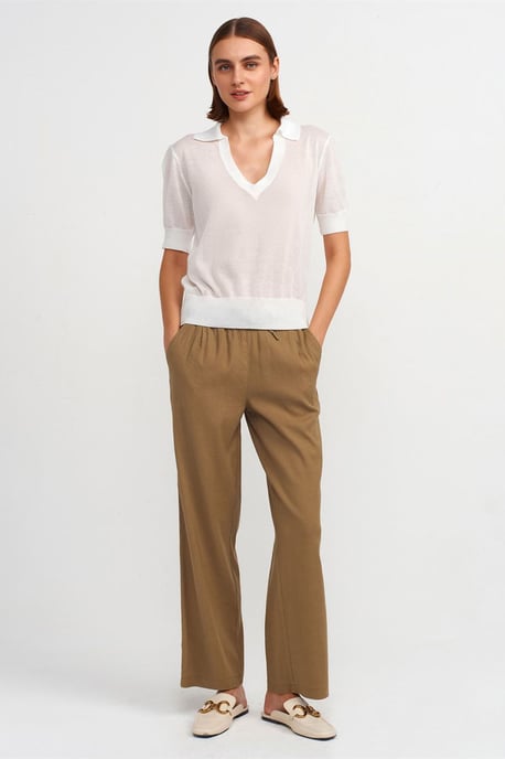 Weite Tencel-Hosen für Damen mit Kordelzugbund - Image 1