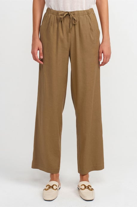 Weite Tencel-Hosen für Damen mit Kordelzugbund - Image 3